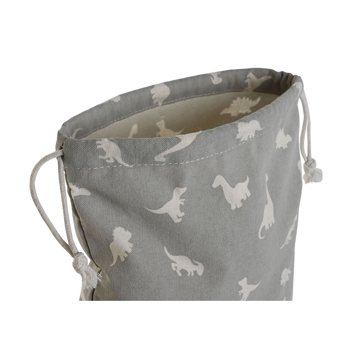 Zaino a Sacca per Bambini DKD Home Decor Bianco Grigio 24 x 2 x 26 cm (2 Unità) - Image 3
