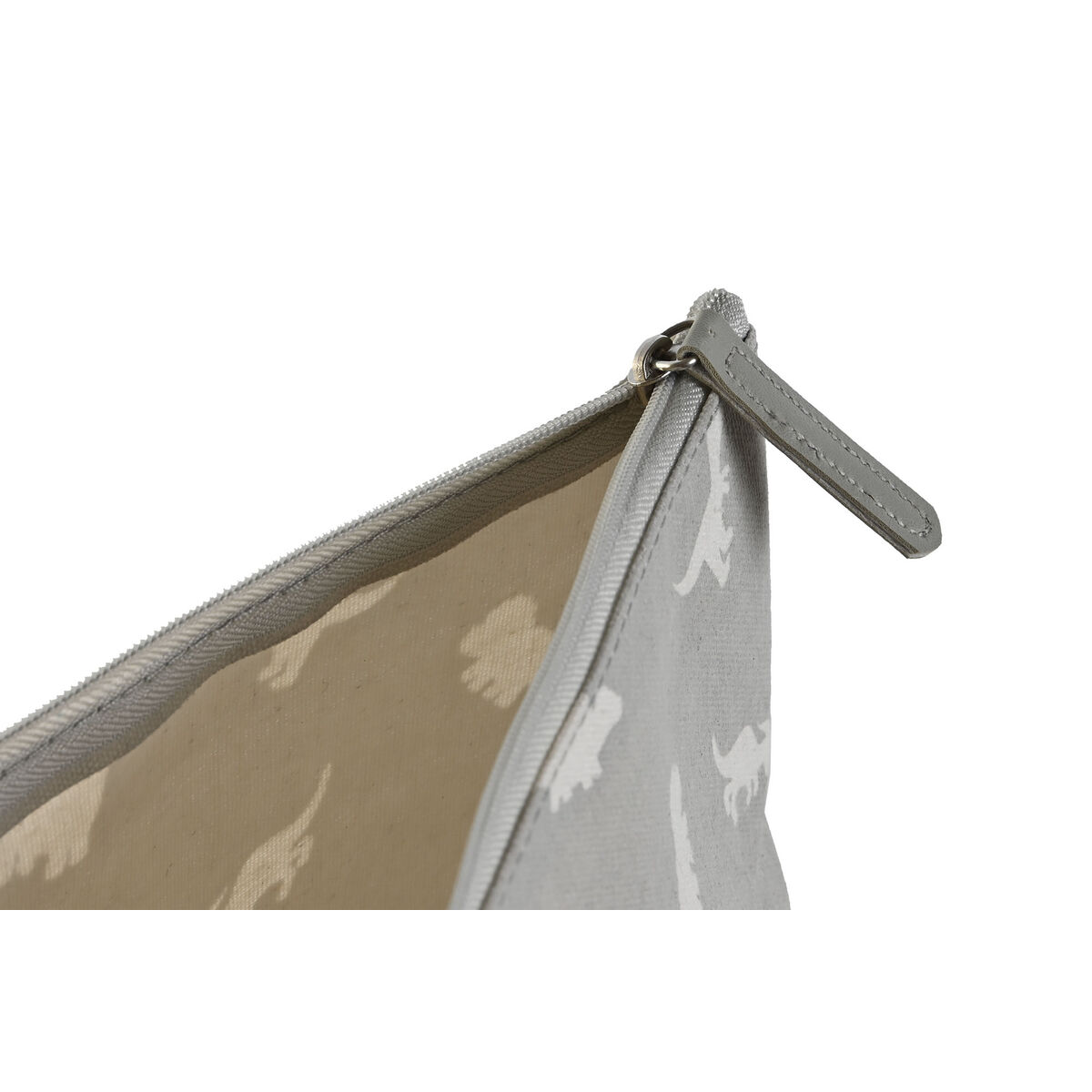 Necessaire da Viaggio DKD Home Decor Bianco Grigio Cotone 33 x 8 x 21 cm (2 Unità) - Image 3