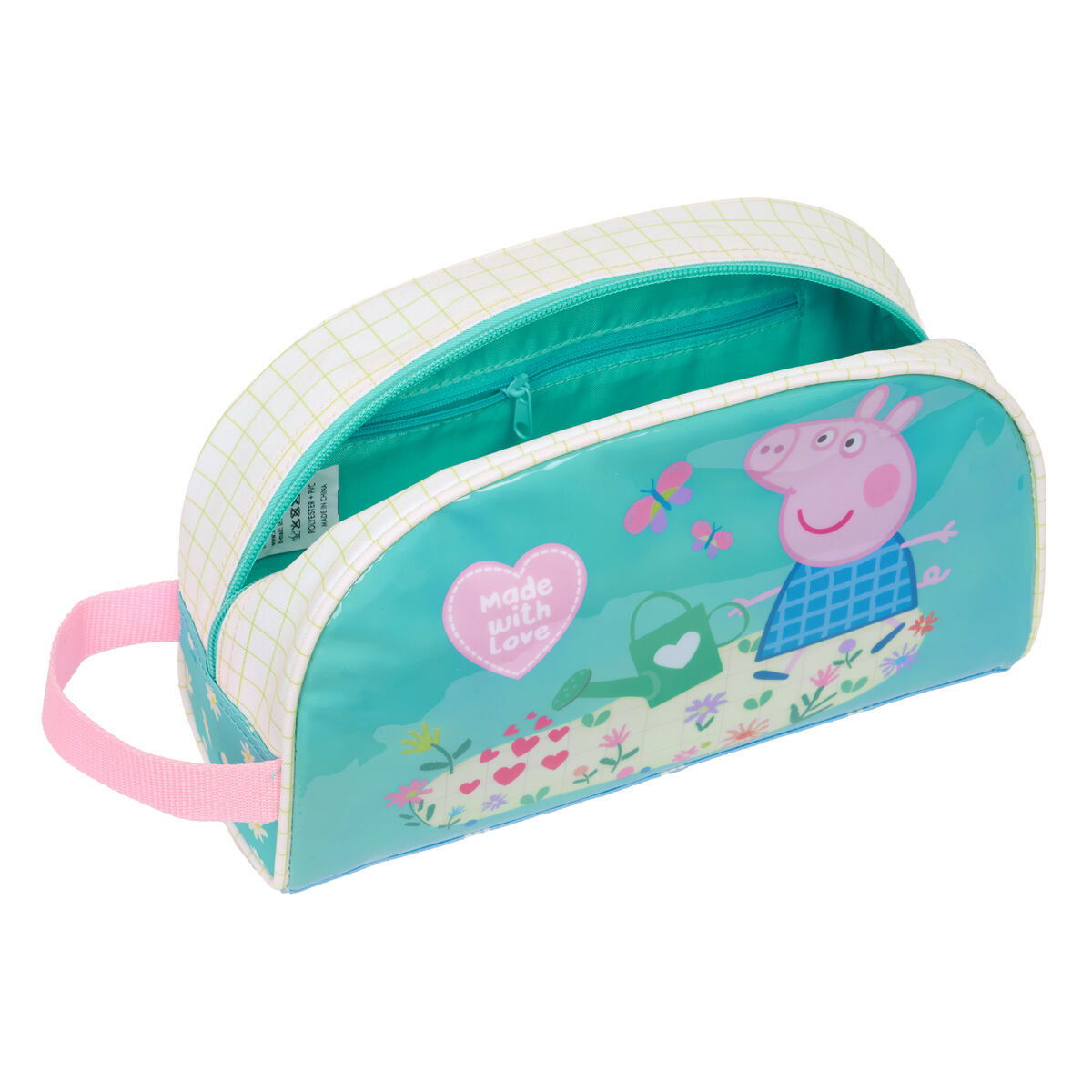 Necessaire da Viaggio Peppa Pig Pretty flowers Giallo Menta 26 x 16 x 9 cm - Image 4