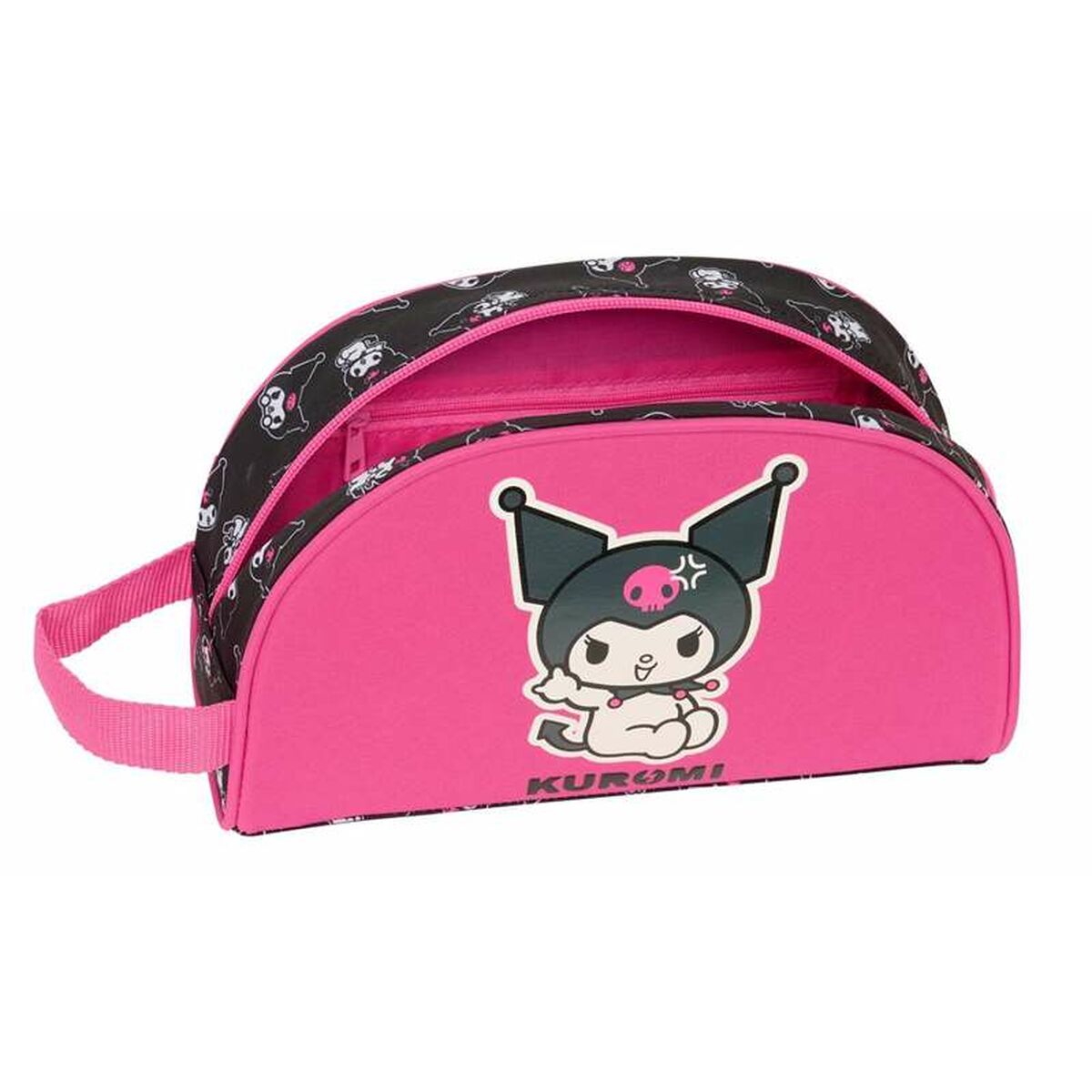 Necessaire per la Scuola Kuromi Nero Fucsia 26 x 16 x 9 cm - Image 4