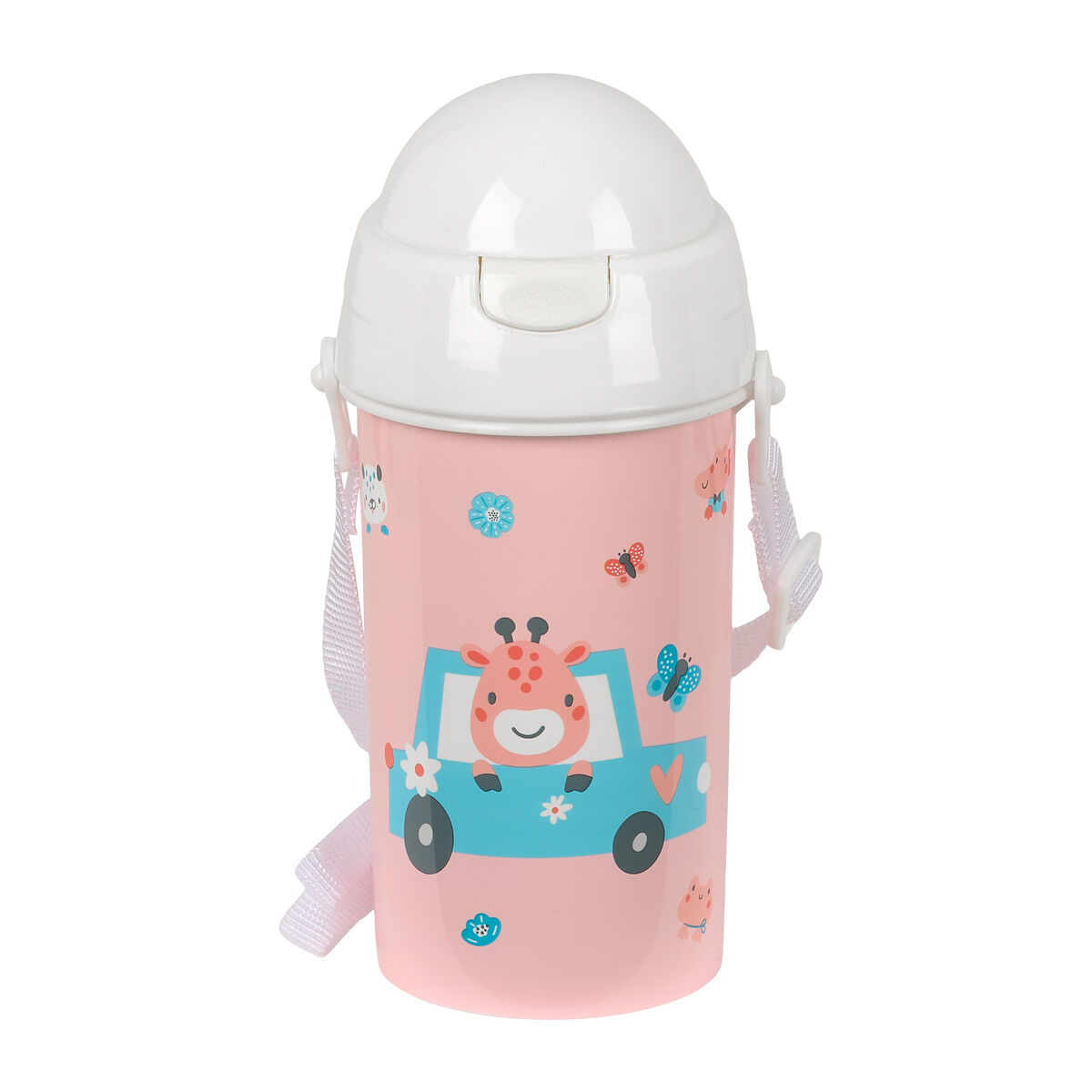 Bottiglia d'acqua Safta Jirafa Corallo PVC 500 ml