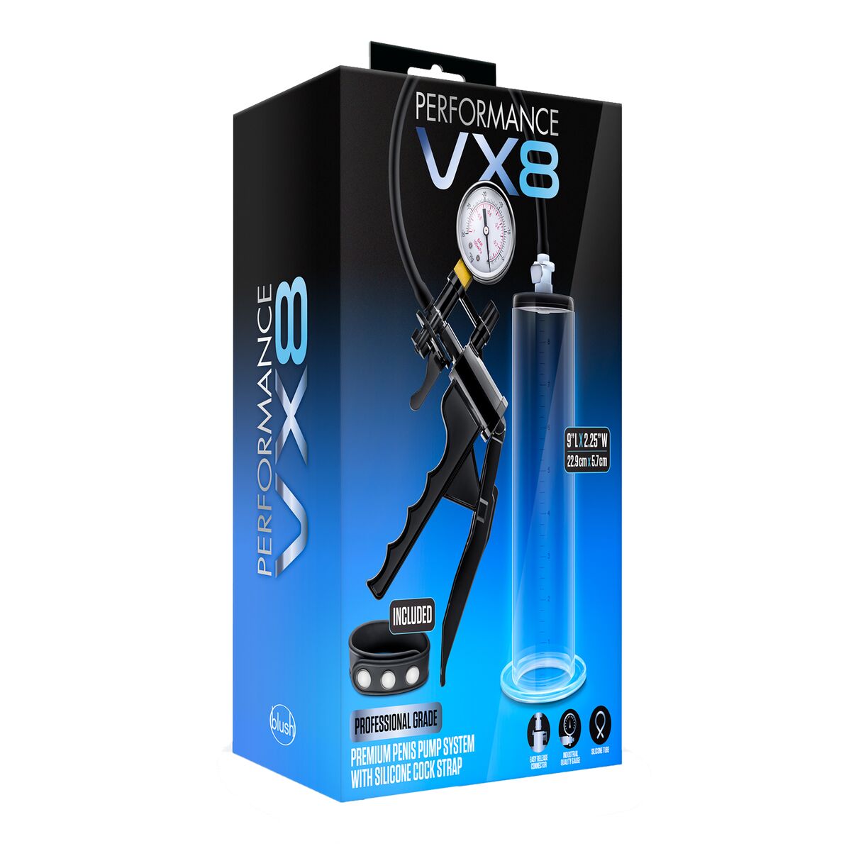 Pompa per Pene Blush Performance VX8 Nero - Image 6