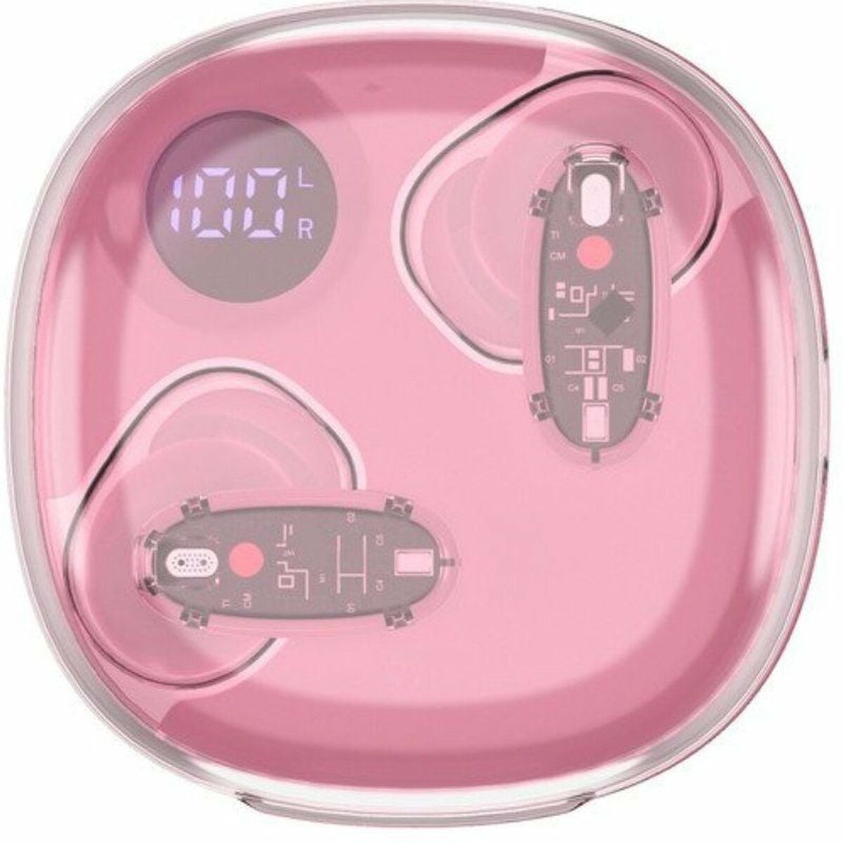 Auricolari Wireless con Custodia di Ricarica Mars Gaming MHIB2P Rosa - Image 5