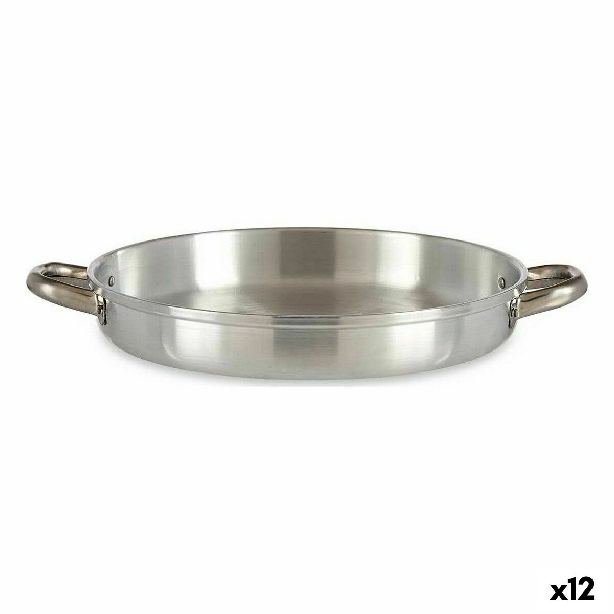 Padella Kinvara Argentato Alluminio Ø 30 cm (12 Unità)