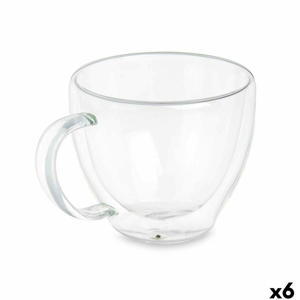 Tazza di caffè e tè Vivalto Trasparente Vetro Borosilicato 140 ml (6 Unità)