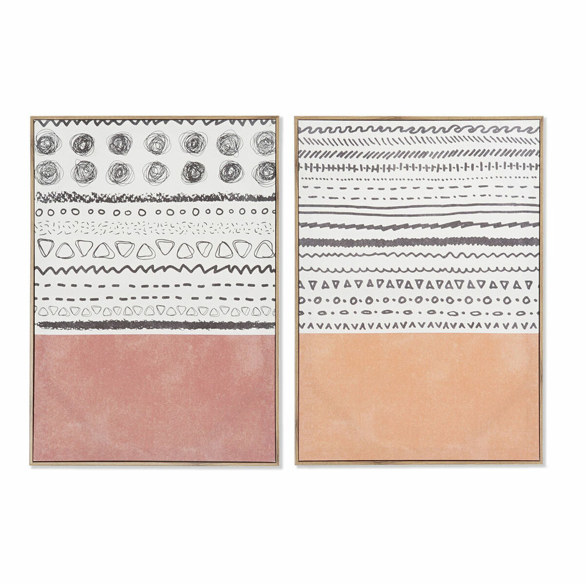 Tela DKD Home Decor Tela Legno MDF 50 x 3 x 70 cm