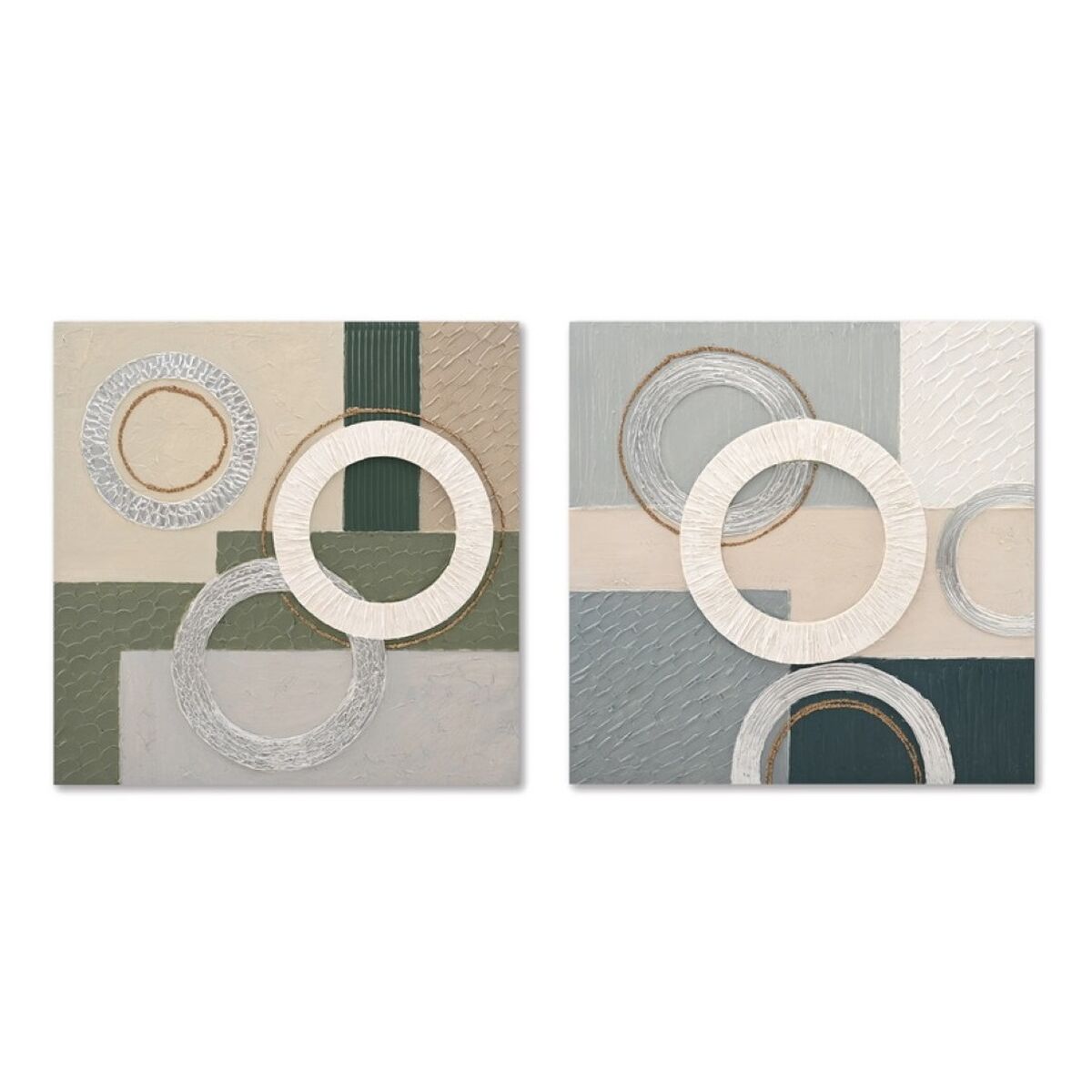 Tela Home ESPRIT Tela Legno MDF 80 x 3 x 80 cm