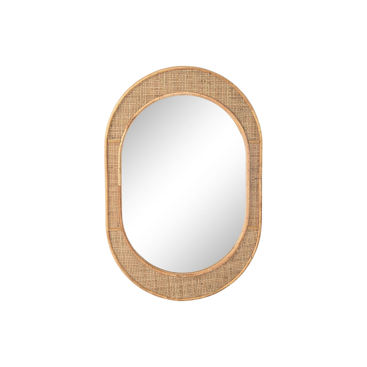 Specchio da parete Home ESPRIT Naturale Scandi 51,5 x 2 x 77 cm