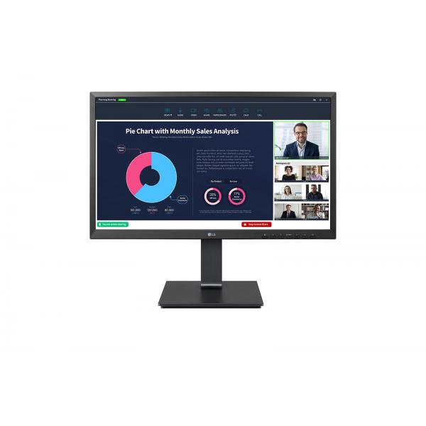 Lg Monitor 23,8 Led Ips 16:9 Fhd 5ms 250 Cdm, Pivot, Webcam, UsB-C Hub, Dp/hdmi, Multimediale