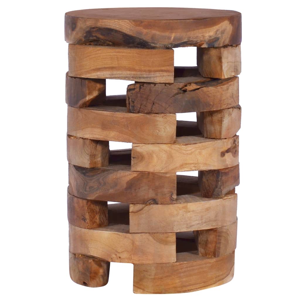 Comodino 30x30x45 Cm In Legno Massello Di Teak