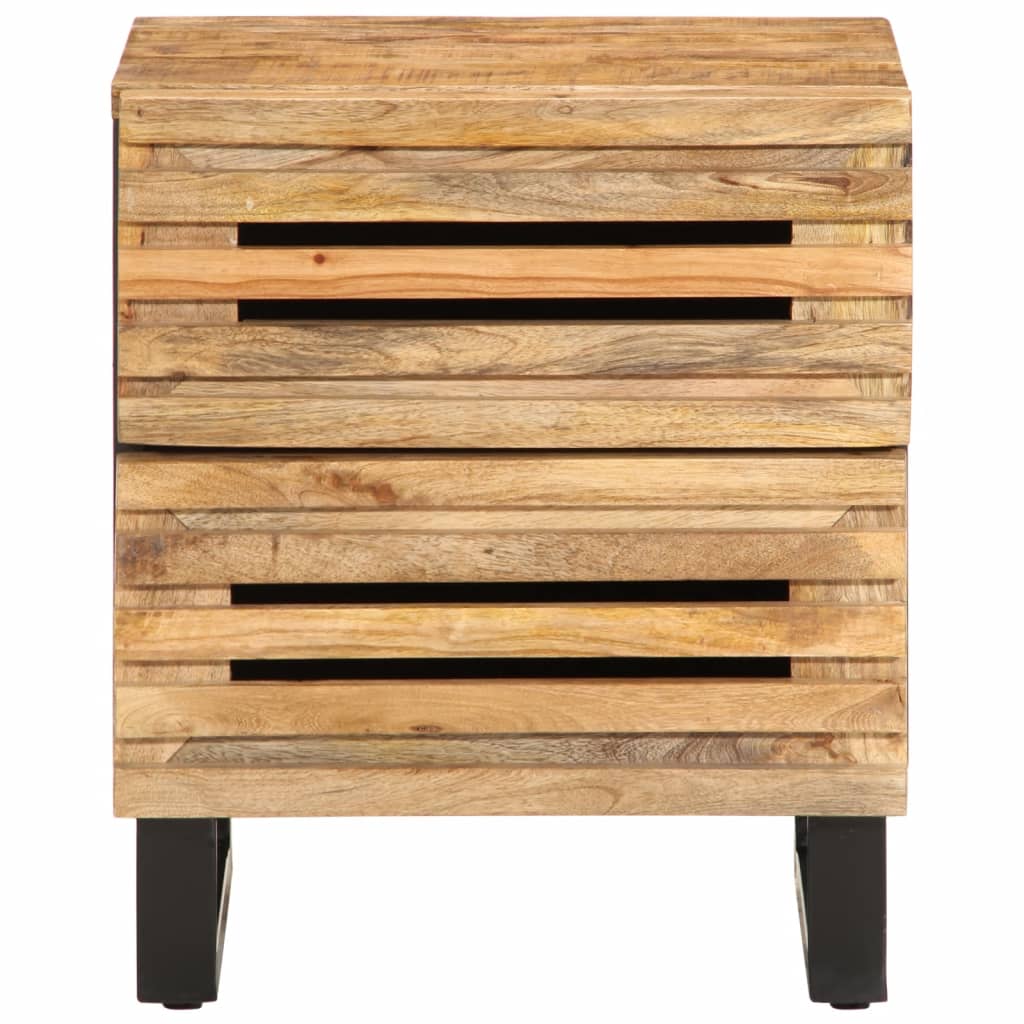Comodino 40x34x46 Cm In Legno Massello Di Mango