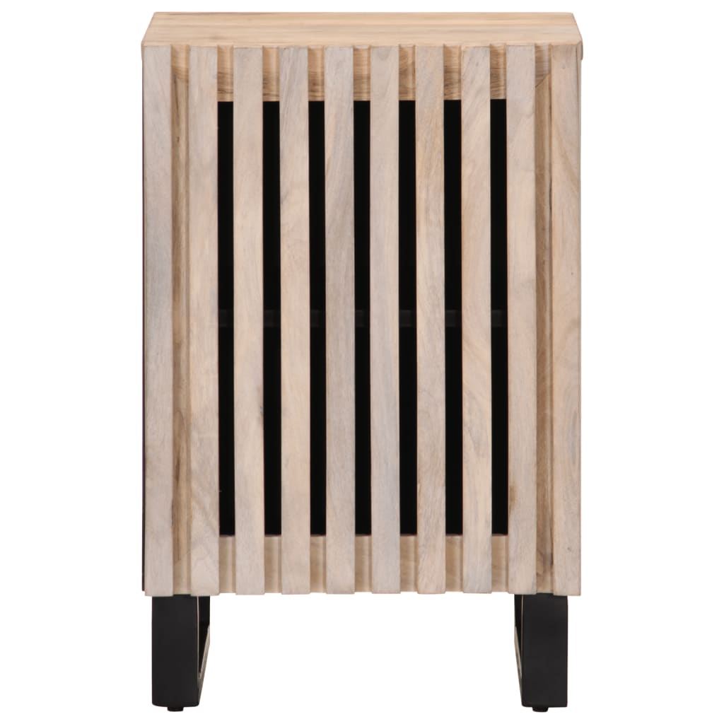 Mobile Da Bagno 38x34x58 Cm In Legno Massello Di Mango