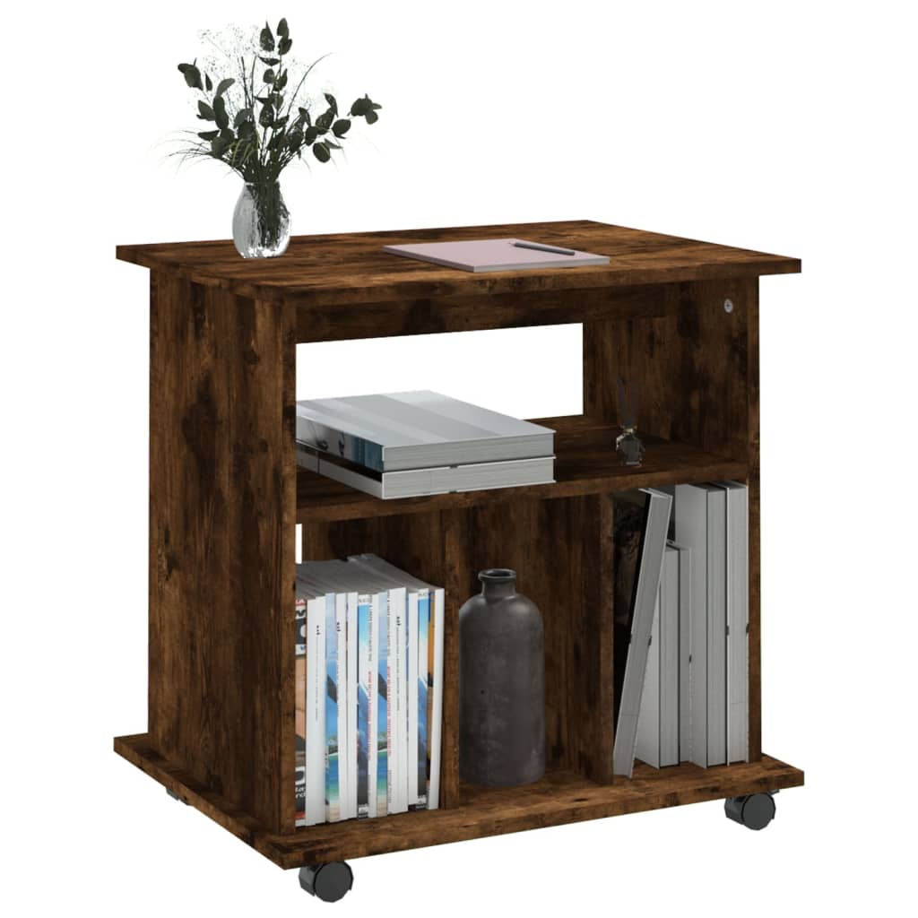 Armadietto Con Ruote Rovere Fumo 60x45x60 Cm Legno Multistrato - Image 4