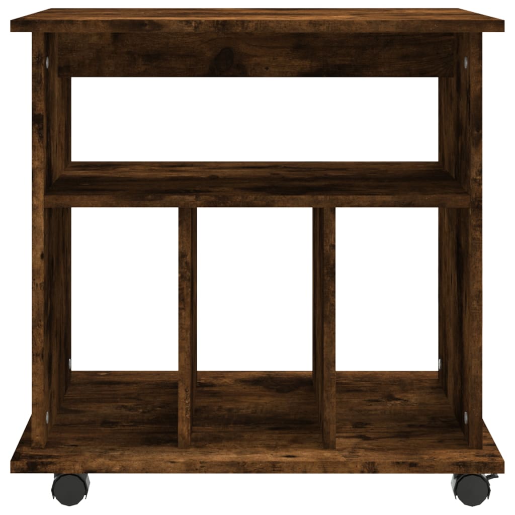 Armadietto Con Ruote Rovere Fumo 60x45x60 Cm Legno Multistrato - Image 5