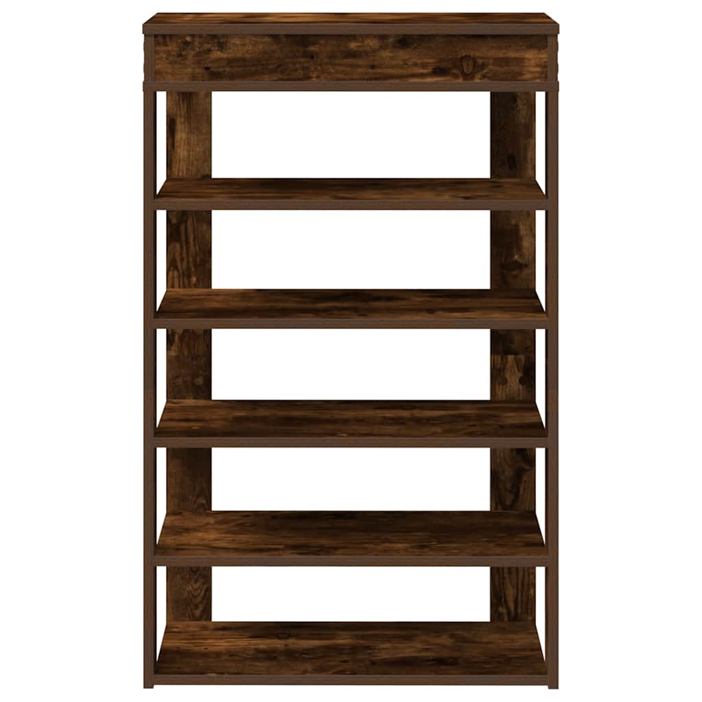Scarpiera Rovere Fumo 60x30x98 Cm In Legno Multistrato - Image 4