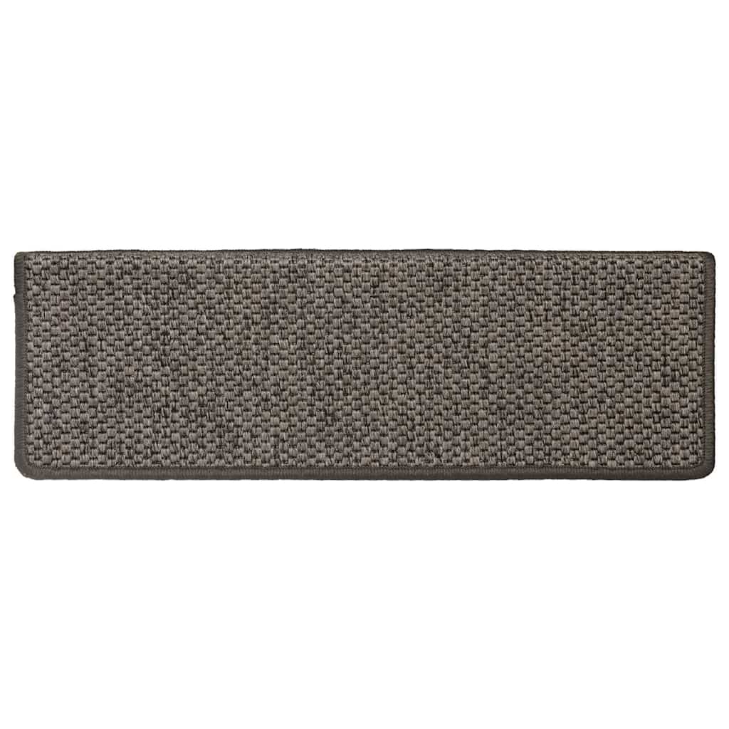 Tappeti Adesivi Per Scale Sisal 30pz 65x21x4cm Grigio E Beige - Image 5