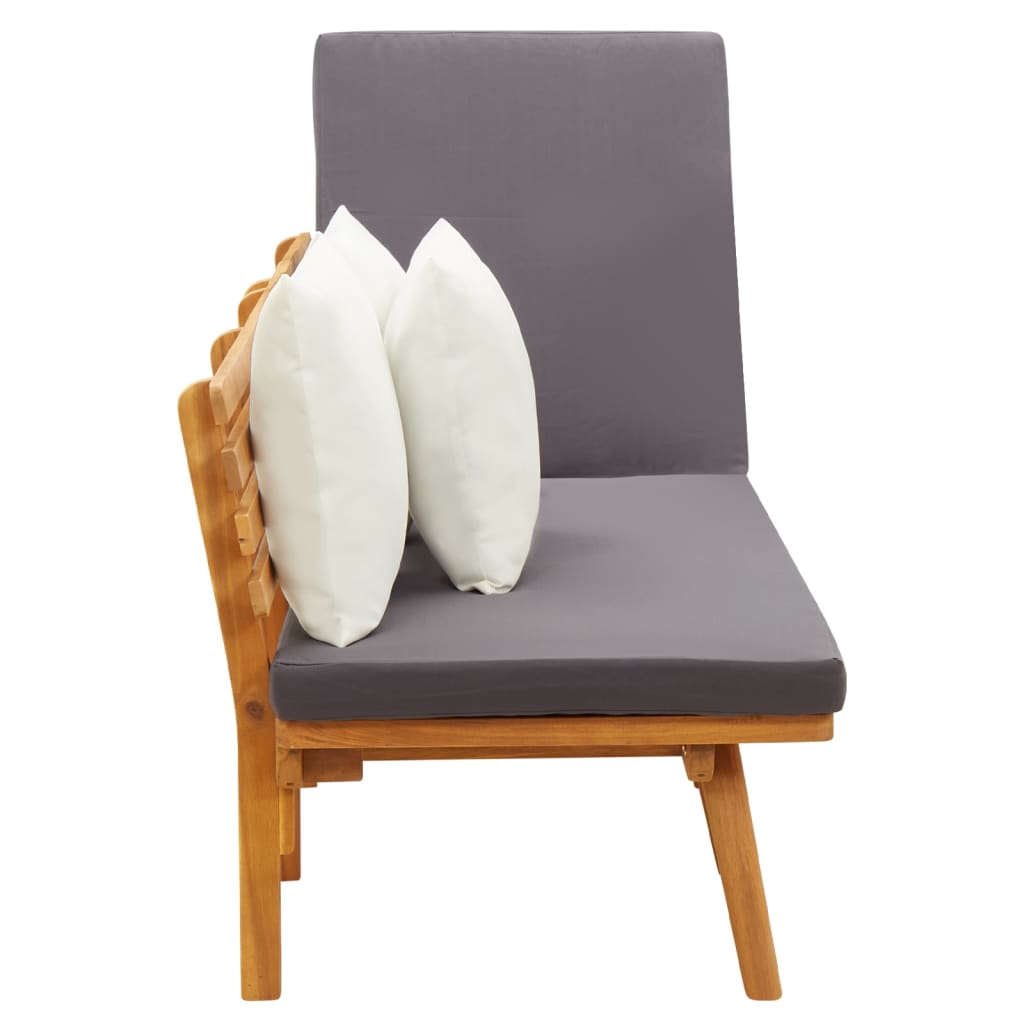 Divano Letto Da Giardino 200x65 Cm In Legno Massello Di Acacia - Image 6