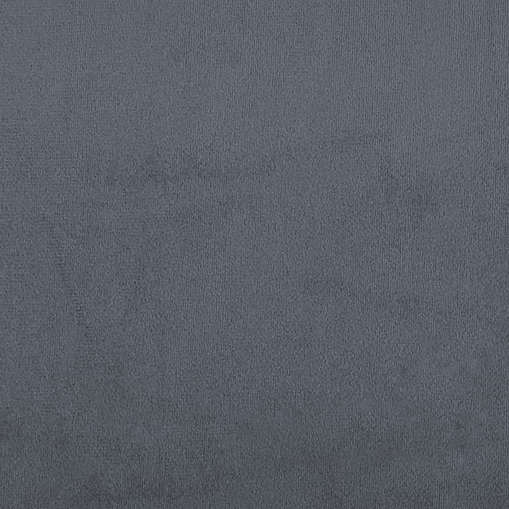 Set Di Divani 2 Pz Con Cuscini Grigio Scuro In Velluto - Image 6