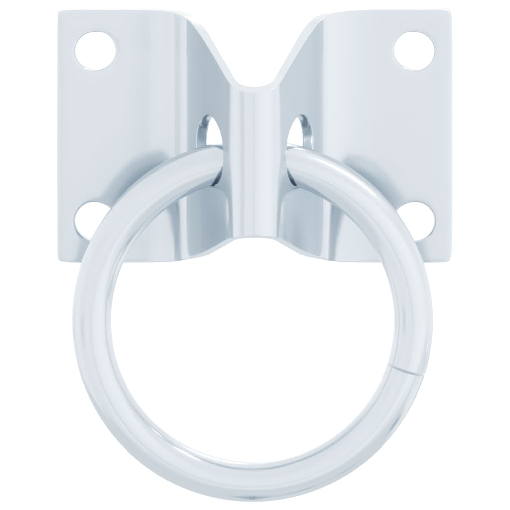 Anelli Di Aggancio Con Piastre 3pz Argento In Acciaio - Image 5