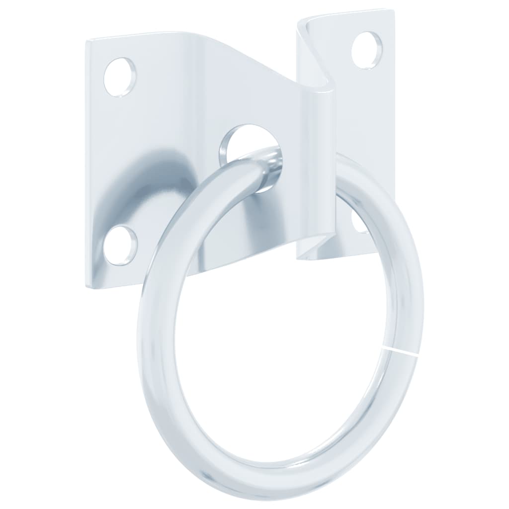 Anelli Di Aggancio Con Piastre 3pz Argento In Acciaio - Image 4