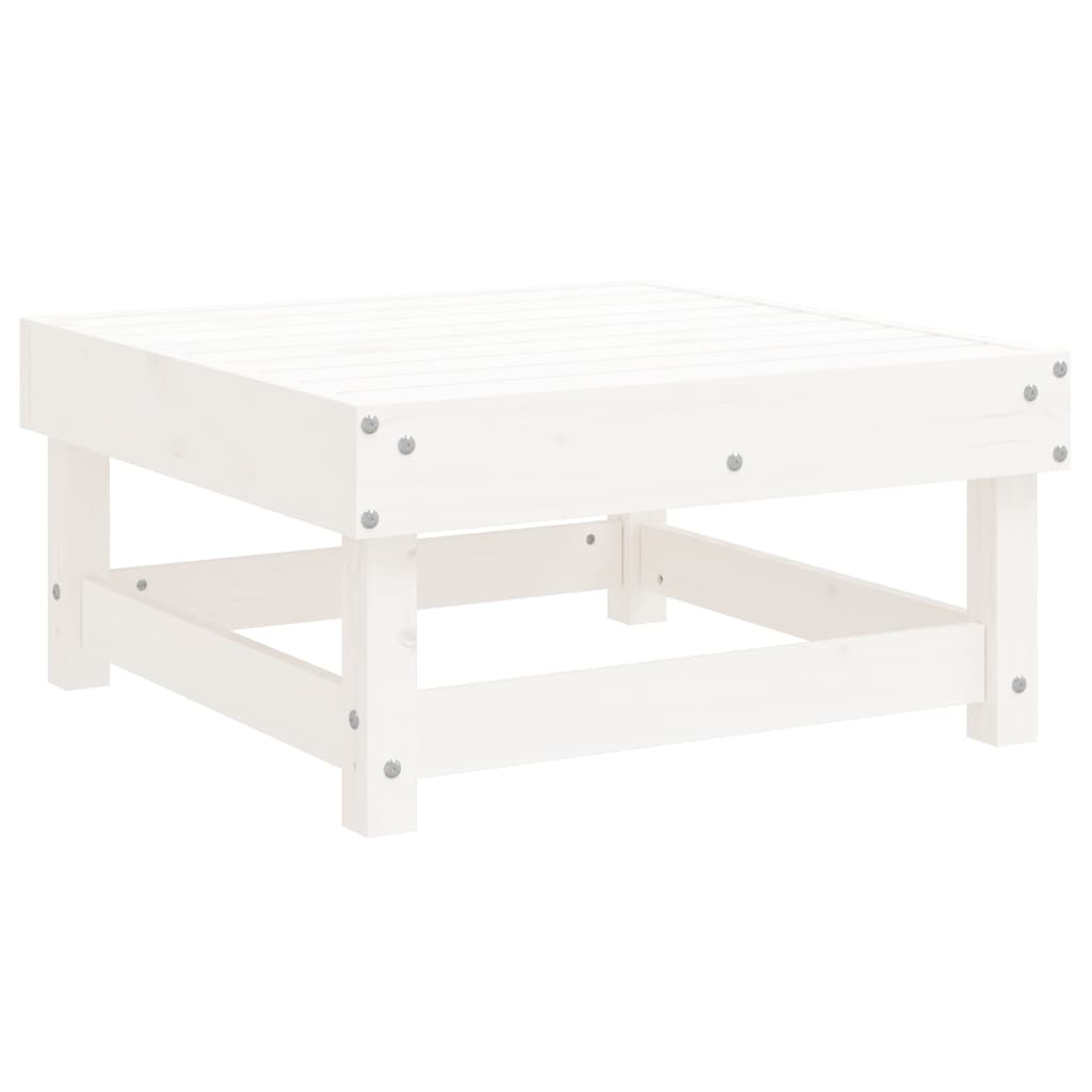 Set Salotto Da Giardino 5 Pz Bianco In Legno Massello Di Pino - Image 5