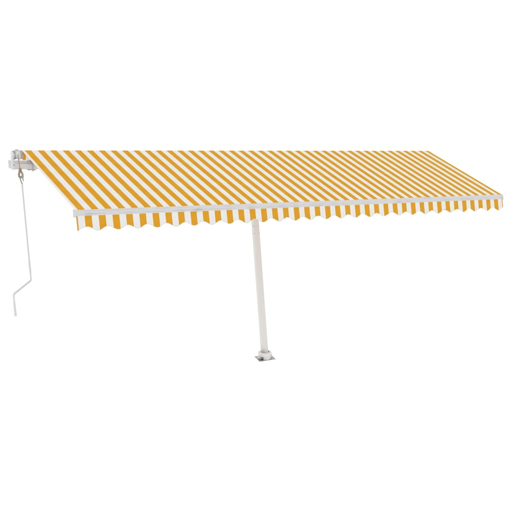 Tenda Automatica Con Sensore Vento Led 600x350 Cm Gialla Bianca - Image 2
