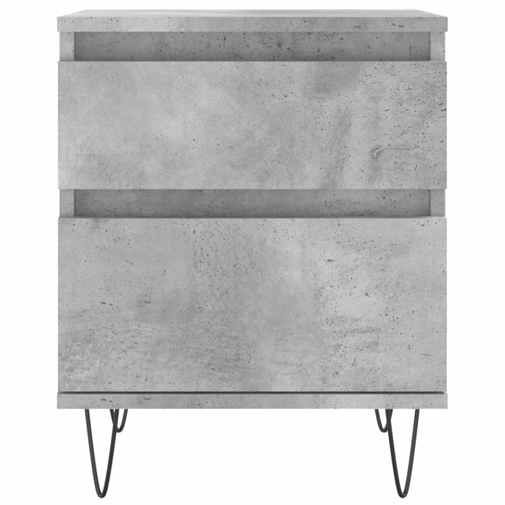 Comodini 2pz Grigio Cemento 40x35x50 Cm In Legno Multistrato - Image 6