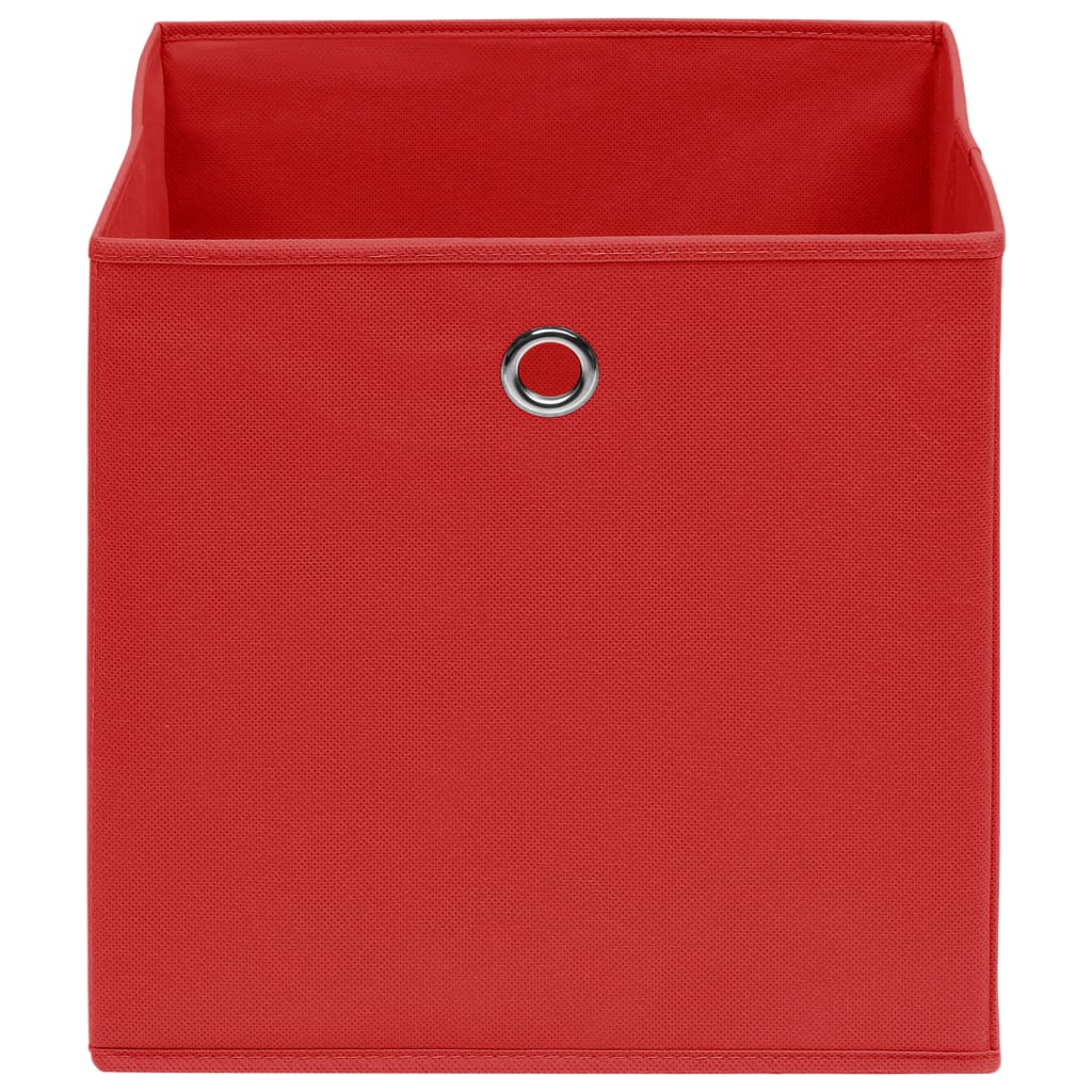 Contenitori 4 Pz In Tessuto Non Tessuto 28x28x28 Cm Rosso - Image 4