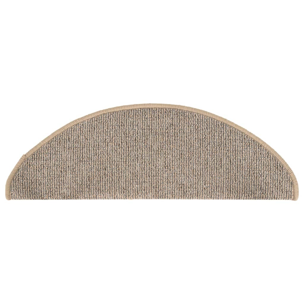 Tappetini Per Scale 15 Pz 65x21x4 Cm Marrone Semicircolari Grandi - Image 5