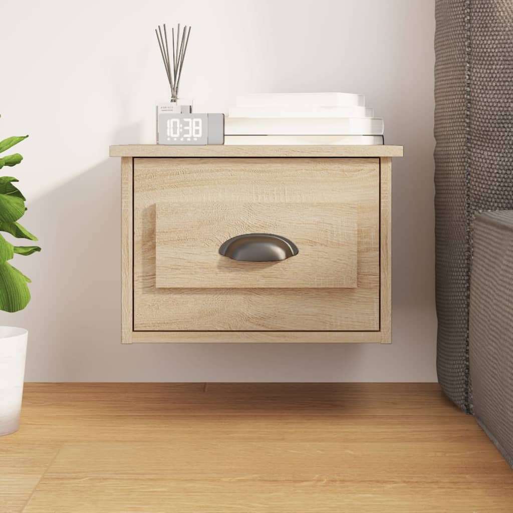 Comodino A Parete Rovere Sonoma 41,5x36x28 cm
