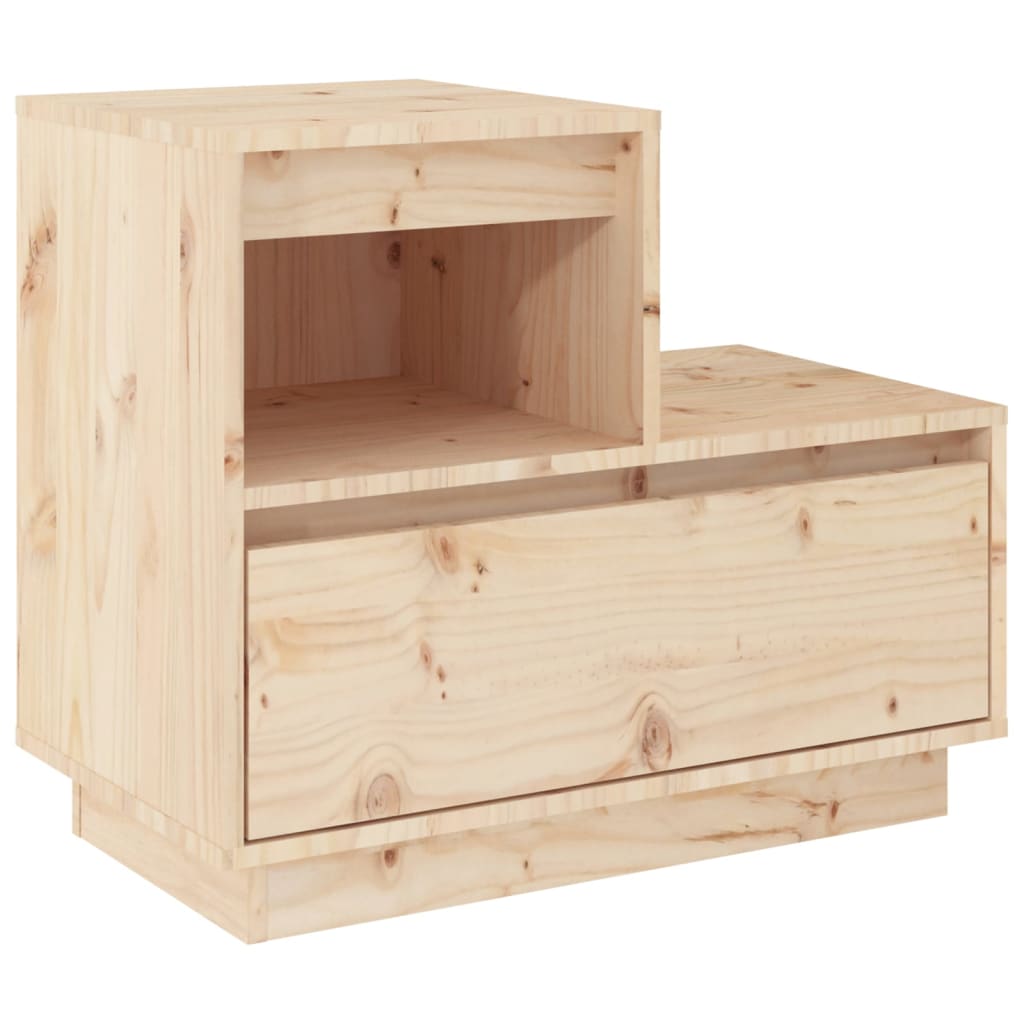 Comodini 2 Pz 60x34x51 Cm In Legno Massello Di Pino - Image 3