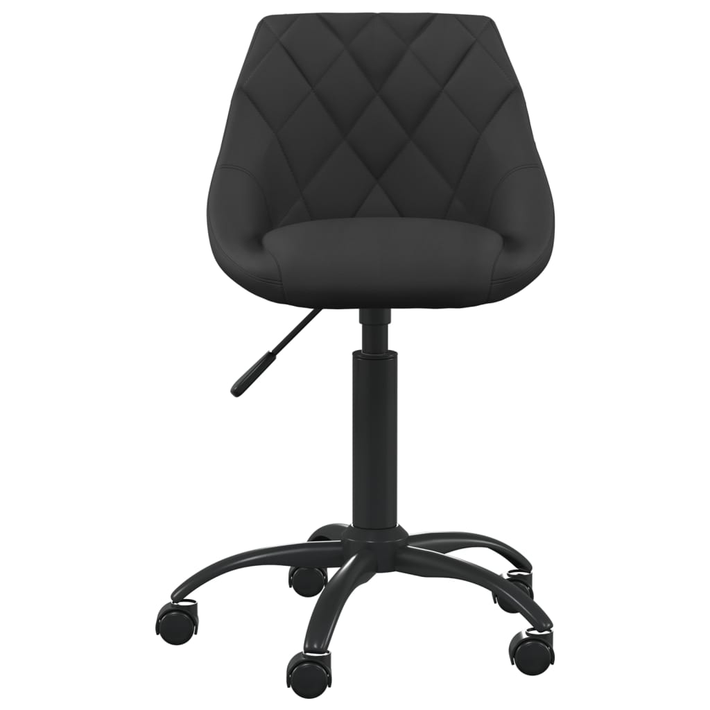 Sedia Da Ufficio Nera In Velluto
