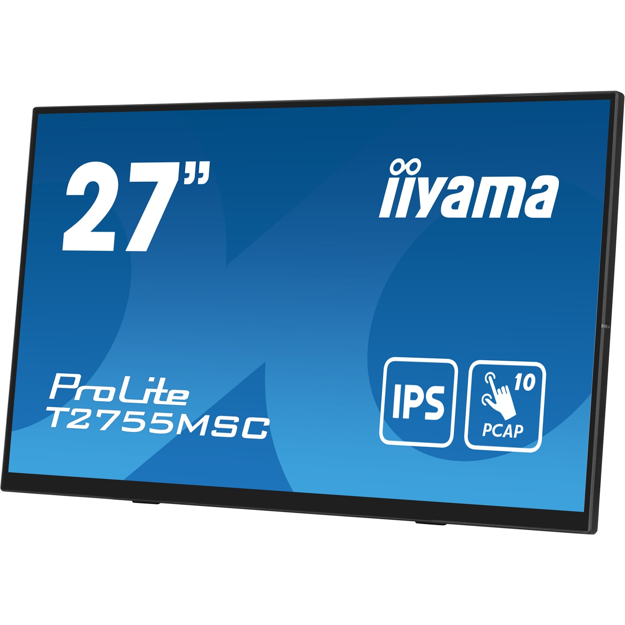 Iiyama Prolite T2755msC-B1, 68,6cm (27''), Projected Capacitive, Full Hd, Usb, Kit (usb), Schwarz Touchmonitor (16:9), Bildschirmdiagonale: 68,6 Cm (