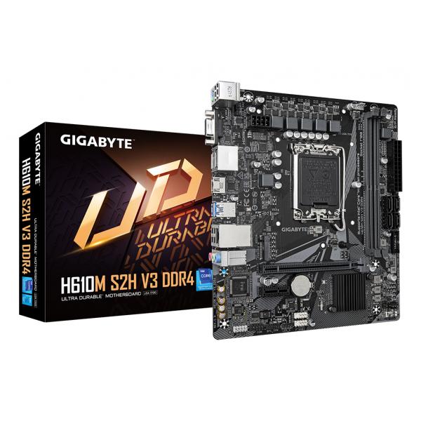 Gigabyte H610m S2h V3 Ddr4 Scheda Madre - Supporta Processori Intel Core 14th Cpus, 4+1+1 Hybrid Digital Vrm, Up To 3200mhz Ddr4, 1xpcie 3.0 M.2, Gbe