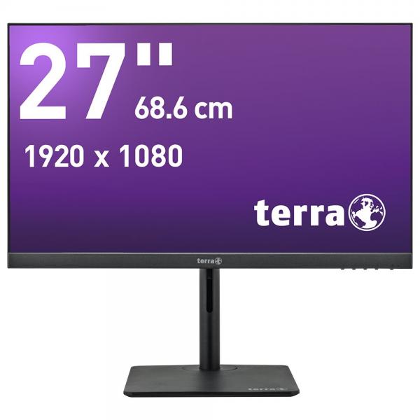 Terra 3030230 Monitor Pc 68,6 Cm [27] 1920 X 1080 Pixel Full Hd Led Nero (terra Lcd/led 2727w Ha V2 Black Hdmi/dp/usB-C Greenline Plus)