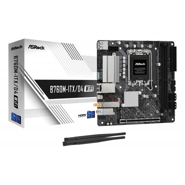 Asrock B760M-Itx/d4 Wifi Intel B760 Lga 1700 Mini Itx (asrock Mainboard B760M-Itx/d4 Wifi B760 - MinI-Itx - Socket)