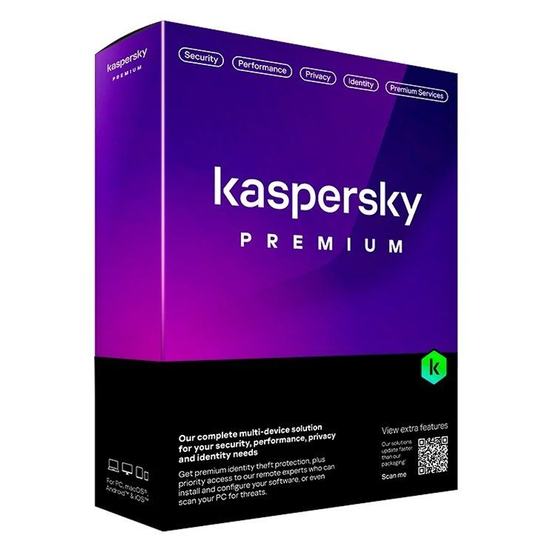 Kaspersky Premium (slim) - Software Sicurezza 10 Device / 1 Anno