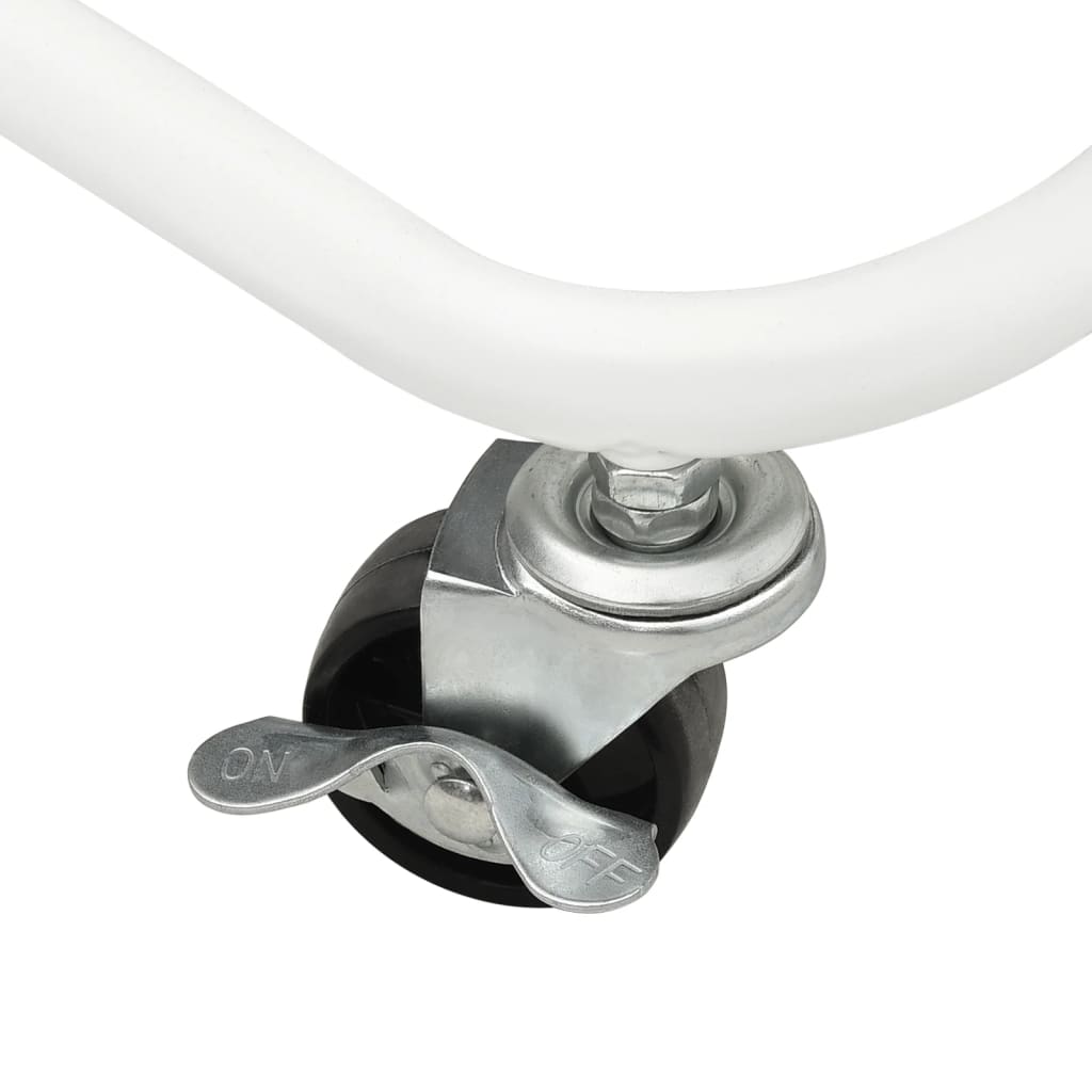 Carrello Da Cucina 3 Ripiani Bianco 42x35x85 Cm Ferro E Abs - Image 6