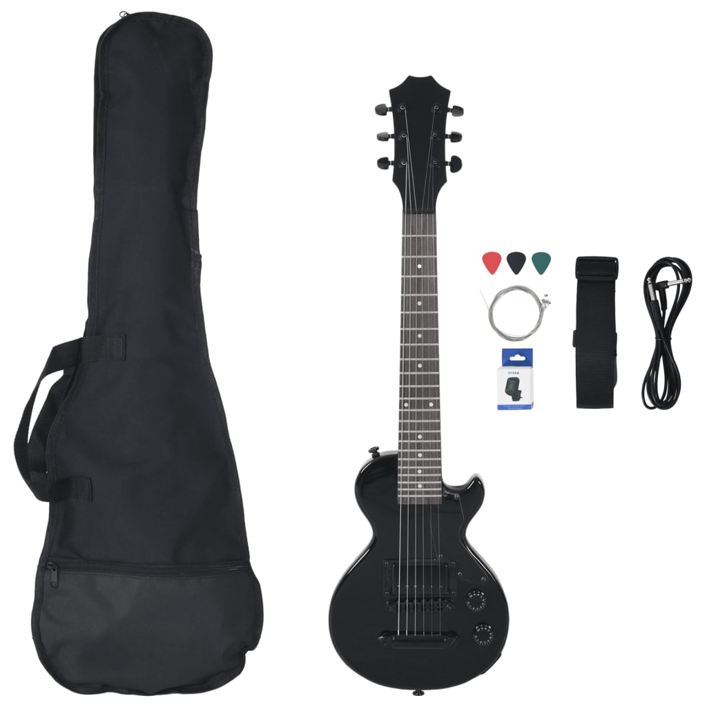 Chitarra Elettrica Per Bambini Con Custodia Nera 3/4 30"