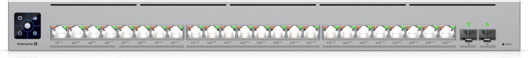 Ubiquiti Unifi Enterprise Campus 24 Port Switch, Poe+++, Layer 3, 10 Gbe, 25 Gb Sfp28 Switching (ecS-24-Poe) (ecS-24-Poe)