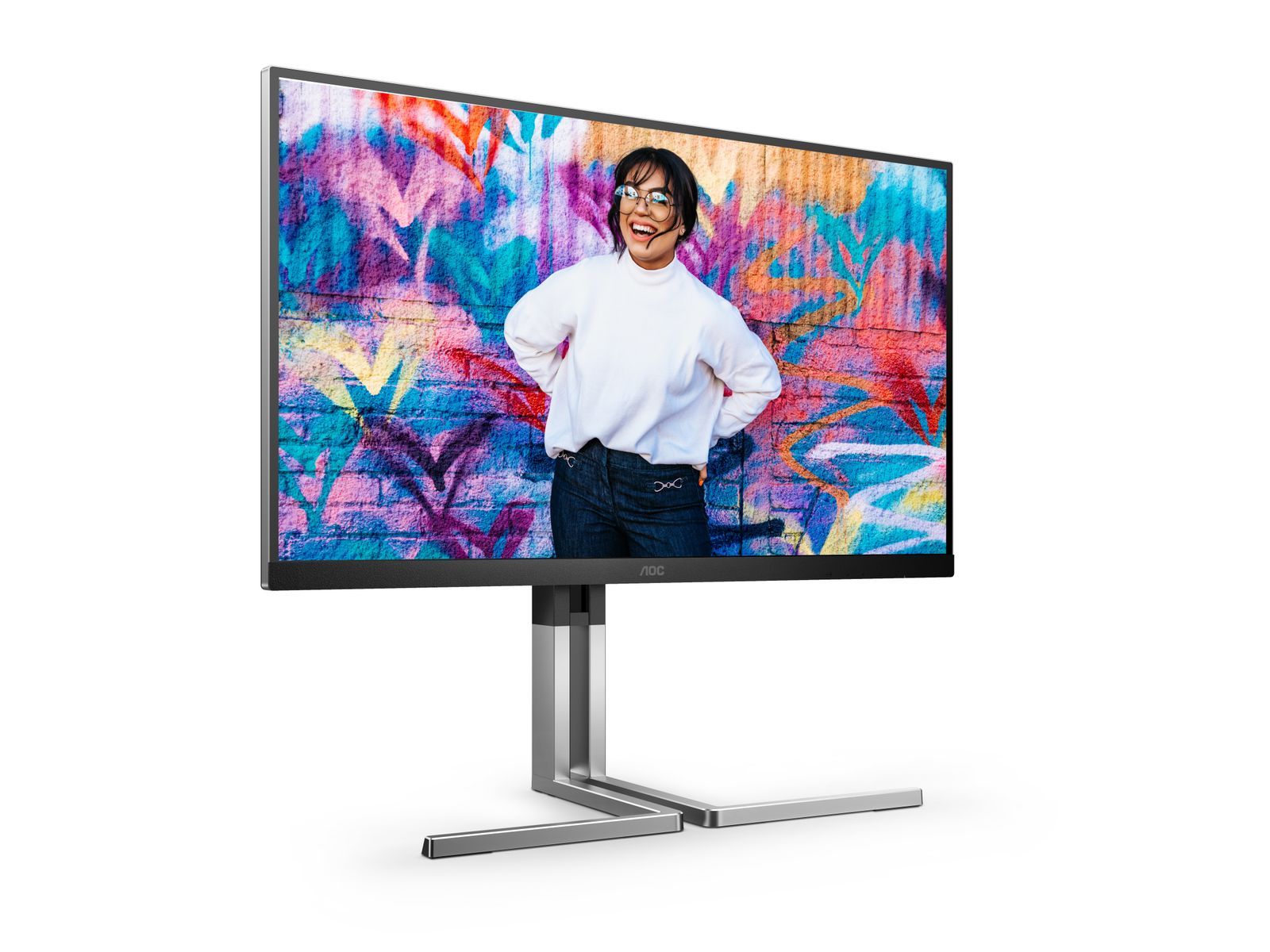 Aoc Monitor 27 Ips 16:9 4ms 420 Cdm, UsB-C, Pivot, Dp/hdmi - Image 4