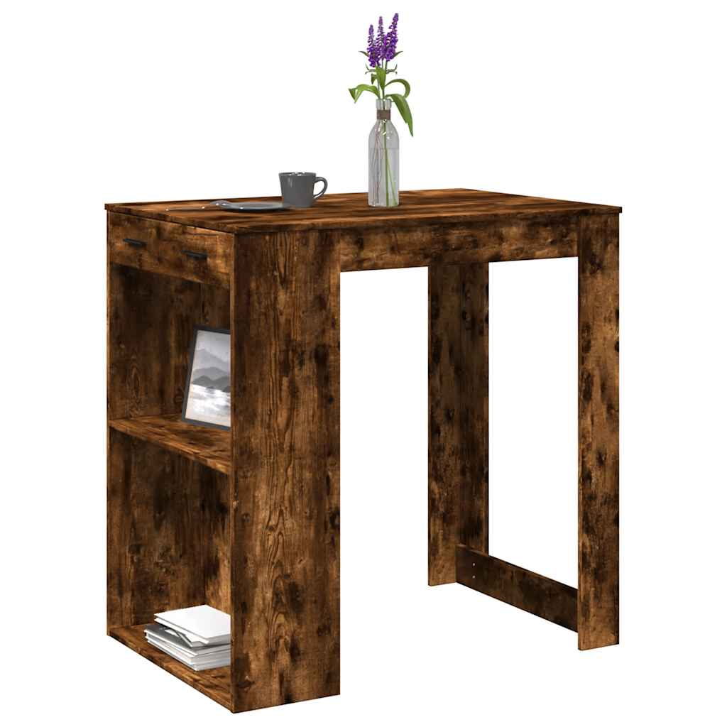 Tavolo Bar Rovere Artigianale 102x70x103,5 Cm In Truciolato