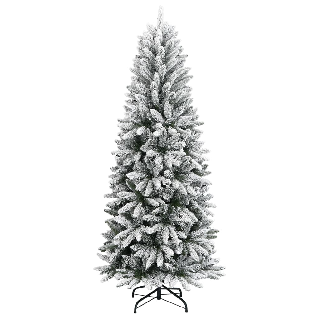 Albero Di Natale Artificiale Con Neve Floccata 240 Cm Pvc E pe