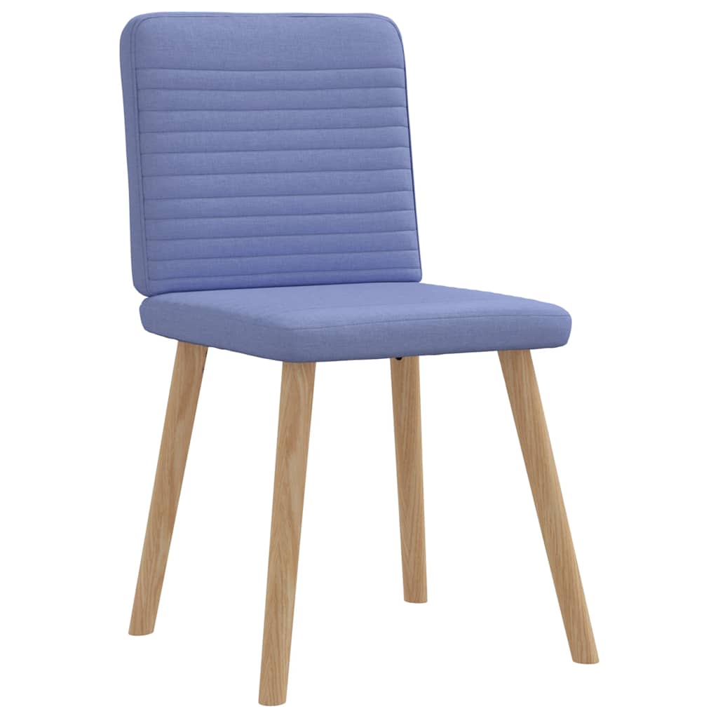 Sedie Da Pranzo 6 Pz Blu Jeans In Tessuto - Image 3