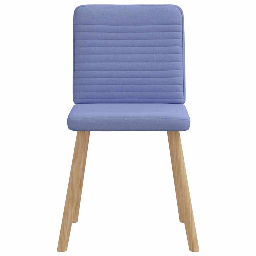 Sedie Da Pranzo 6 Pz Blu Jeans In Tessuto - Image 4