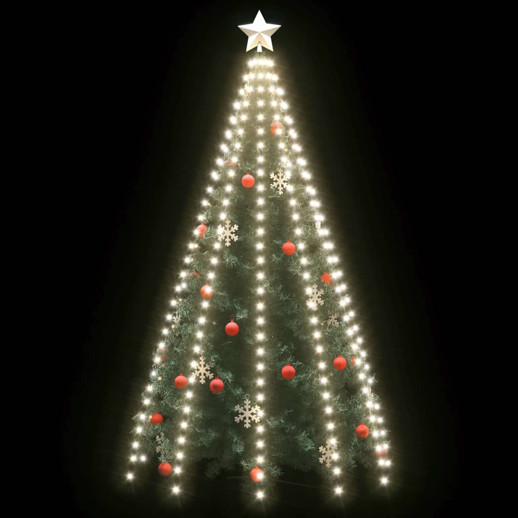 Rete Di Luce Per Albero Di Natale 250 Led Bianco Freddo 250 cm - Image 3