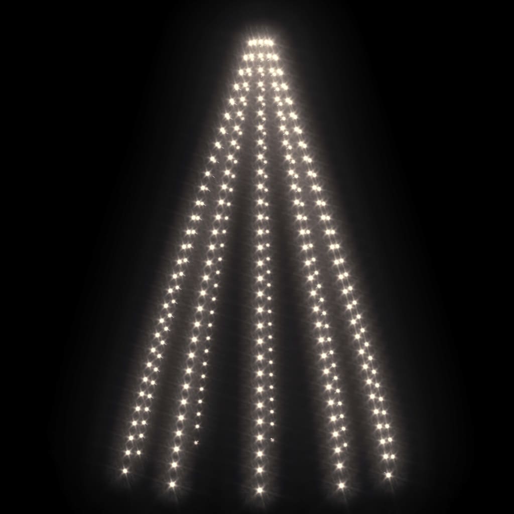 Rete Di Luce Per Albero Di Natale 250 Led Bianco Freddo 250 cm - Image 4