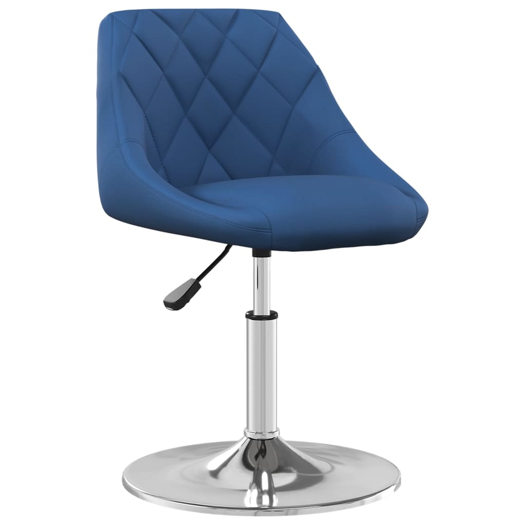 Sedie Da Pranzo Girevoli 6 Pz Blu In Velluto