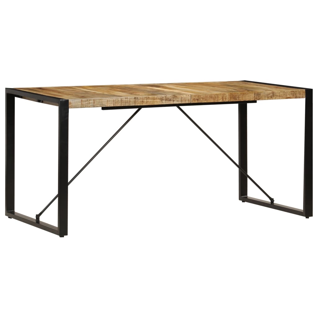 Tavolo Da Pranzo 160x80x75 Cm In Legno Massello Di Mango