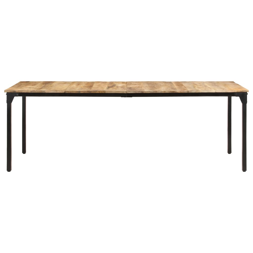 Tavolo Da Pranzo 220x100x76 Cm In Legno Di Mango Grezzo